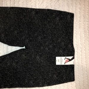 Ponte Leggings, cream/black print, XL